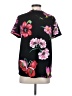 Ann Taylor 100% Polyester Black Short Sleeve Top Size S - photo 2
