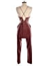 Express Metallic Burgundy Jumpsuit Size 2 Petite - photo 2