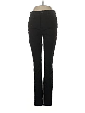 Madewell Tall 9" Mid-Rise Skinny Jeans in Black Frost: THERMOLITE&reg; Edition (view 1)