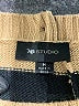 AB Studio 100% Acrylic Stripes Tan Brown Pullover Sweater Size M - photo 7