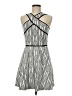 Express Chevron-herringbone Silver Cocktail Dress Size 8 - photo 1