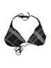 Surfside Supply Houndstooth Black Swimsuit Top Size L - photo 1