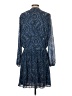 MICHAEL Michael Kors 100% Acrylic Paisley Blue Casual Dress Size M - photo 2