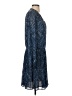 MICHAEL Michael Kors 100% Acrylic Paisley Blue Casual Dress Size M - photo 4