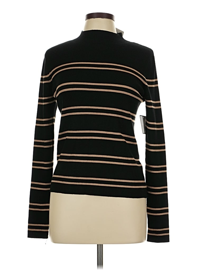 Pre-owned Laundry By Shelli Segal Long Sleeve Turtleneck In Black