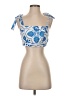 Unbranded 100% Polyester Argyle Blue Tank Top Size S - photo 1