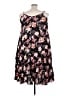 Torrid Floral Black Casual Dress Size 3X Plus (3) - photo 2