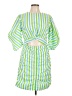 Rhode Stripes Green Casual Dress Size 10 - photo 1