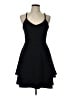 Almost Famous Solid Black Cocktail Dress Size L - photo 1