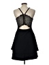 Almost Famous Solid Black Cocktail Dress Size L - photo 2