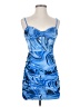 Unbranded Graphic Blue Cocktail Dress Size S - photo 1