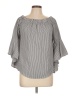KONTROL Contemporary 100% Polyester Gray 3/4 Sleeve Blouse Size L - photo 1