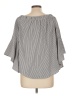 KONTROL Contemporary 100% Polyester Gray 3/4 Sleeve Blouse Size L - photo 2