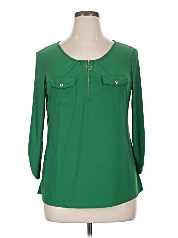 Perseption Concept 3/4 Sleeve Blouse (view 1)
