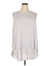 Lands' End 100% Rayon Silver Sleeveless Blouse Size 2X - photo 1