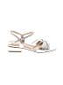 Talbots 100% Leather Metallic Silver Sandals Size 5 - photo 1