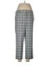 Ann Taylor LOFT Plaid Gray Casual Pants Size 12 - photo 1