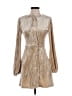 Lulus Metallic Tan Cocktail Dress Size S - photo 1