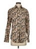 Rag & Bone 100% Cotton Paisley Tan Long Sleeve Button-Down Shirt Size S - photo 1