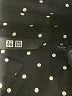 Uniqlo 100% Rayon Polka Dots Black Long Sleeve Button-Down Shirt Size M - photo 7