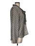 Ann Taylor LOFT 100% Polyester Gray Long Sleeve Blouse Size M - photo 4