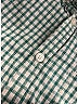 Burberry 100% Cotton Checkered-gingham Plaid Stripes Green Short Sleeve Button-Down Shirt Size 8 - photo 6