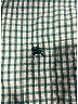Burberry 100% Cotton Checkered-gingham Plaid Stripes Green Short Sleeve Button-Down Shirt Size 8 - photo 4