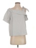 Love Notes Gray Short Sleeve Blouse Size S - photo 1