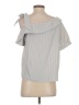 Love Notes Gray Short Sleeve Blouse Size S - photo 2