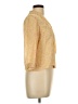 Ann Taylor 100% Silk Yellow 3/4 Sleeve Silk Top Size 12 - photo 4
