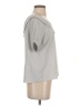 Love Notes Gray Short Sleeve Blouse Size S - photo 4