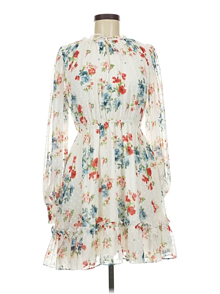 Pre-owned Rachel Parcell Cocktail Dress In Ivory