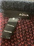 Aqua 100% Acrylic Plaid Burgundy Pullover Sweater Size M - photo 7