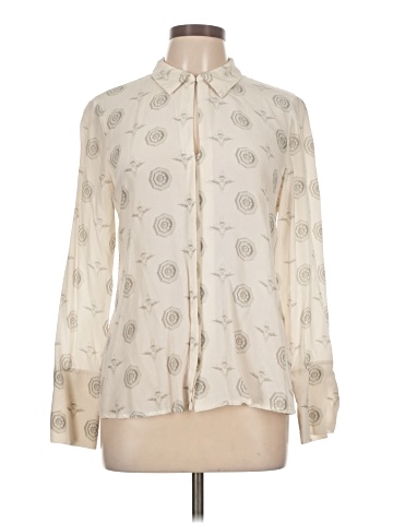 Ecru Long Sleeve Blouse (view 1)
