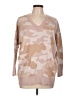 Torrid Camo Tan Pullover Sweater Size Lg Plus (0) - photo 1