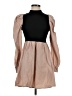 Shein Color Block Tan Casual Dress Size 4 - photo 1