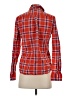 Lands' End Canvas Plaid Orange Long Sleeve Button-Down Shirt Size S - photo 2