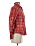 Lands' End Canvas Plaid Orange Long Sleeve Button-Down Shirt Size S - photo 4