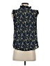 Porridge 100% Rayon Blue Sleeveless Blouse Size XL (4) - photo 2