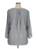 NYDJ 100% Polyester Multi Color Gray 3/4 Sleeve Blouse Size XL - photo 2