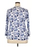 David Cline Blue 3/4 Sleeve Top Size XXL - photo 2