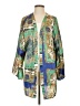 Nasty Gal Inc. 100% Polyester Blue Kimono Size S - photo 1