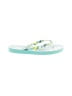 Vera Bradley Tropical Teal Blue Flip Flops Size 5 - 6 - photo 1