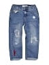 Zara Kids Hearts Blue Jeans Size 7 - photo 1
