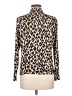 Anatomie Animal Print Ivory Long Sleeve Blouse Size M - photo 2