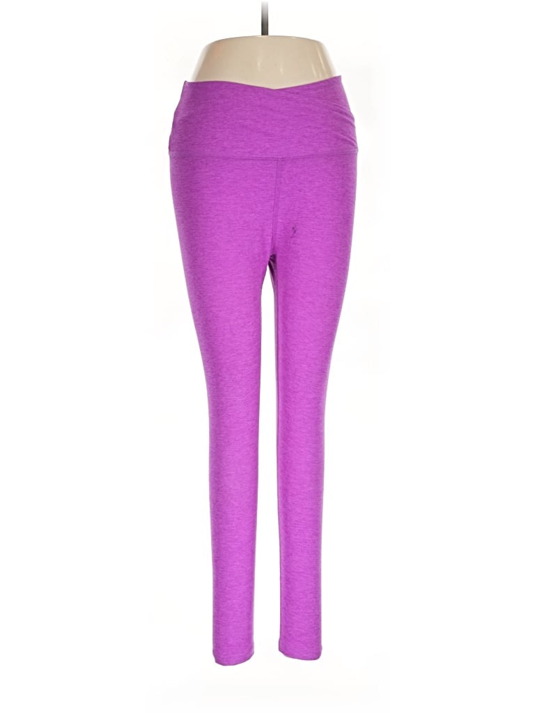 Pre-owned Beyond Yoga Active Pants In Purple