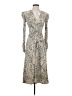 MNG Animal Print Silver Casual Dress Size 2 - photo 1