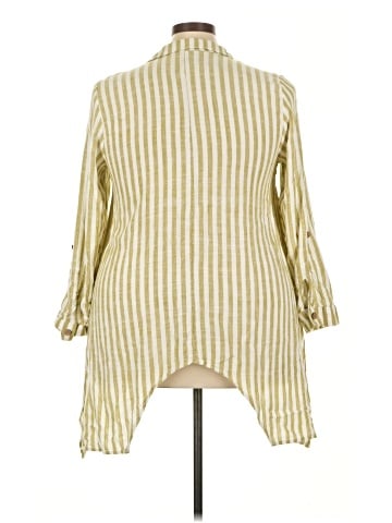 Cato 3/4 Sleeve Button-Down Shirt (view 2)