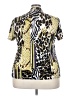 Grace Animal Print Gold Short Sleeve T-Shirt Size 3X - photo 2