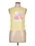 Wildfox Yellow Sleeveless T-Shirt Size Lg (3 or L) - photo 1